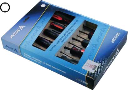 Kuuskant kruvikeerajate komplekt. ASTA