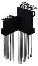 L-TORX kmpl. 9-osa T10-T50 auguga