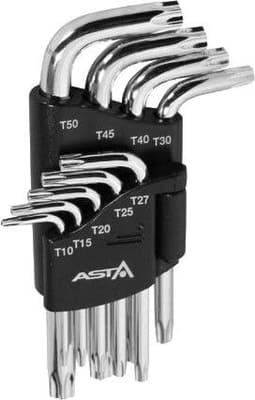 TORX kuustähikvõtmete komp. auguga ASTA