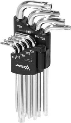 TORX kuustähikvõtmete komplekt, auguga ASTA