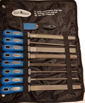 Viilide ja rasplite komplekt 9-osa. StahlKaiser