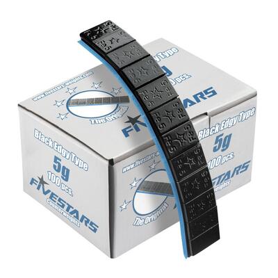 Kleebitavad tasakaaluraskused 60g (5g x 12tk), must