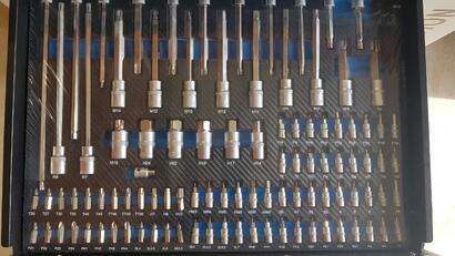 1/2" Padrunite kmp. (HEX, TORX, SPLINE, PH, PZ)