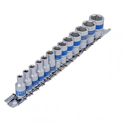 Padrunikomplekt 1/4". 6-kant. 13-osa. King Roy