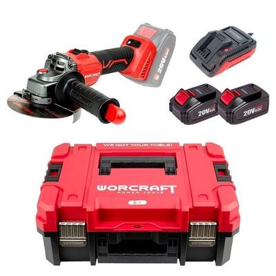 Akunurklihvija Worcraft 20V LI-ION 125mm