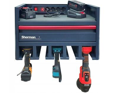 Sahtliga riiul elektritööriistadele