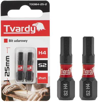 Otsikud 2tk. H4 25mm S2 Tvardy