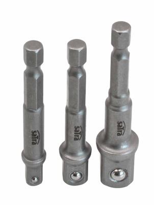 Adapterite kompl. 3tk 1/4" 3/8" 1/2" SATRA